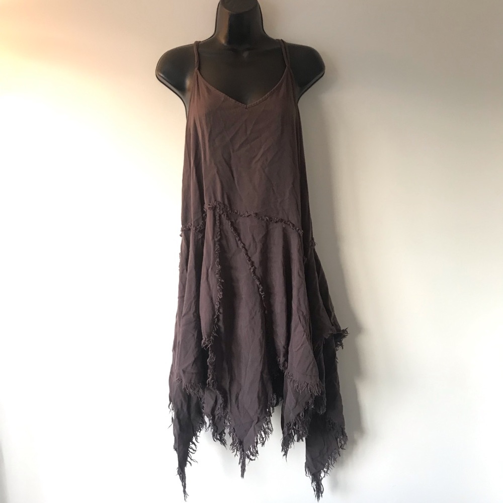 Free People Tunic Swing Dress Frayed